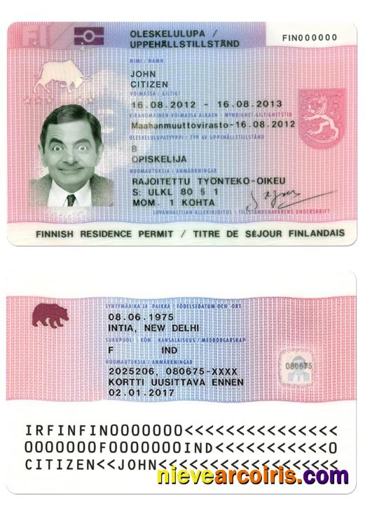 FINLAND residence permit